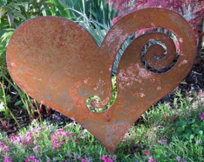 Heart Garden Stake or Wall Art