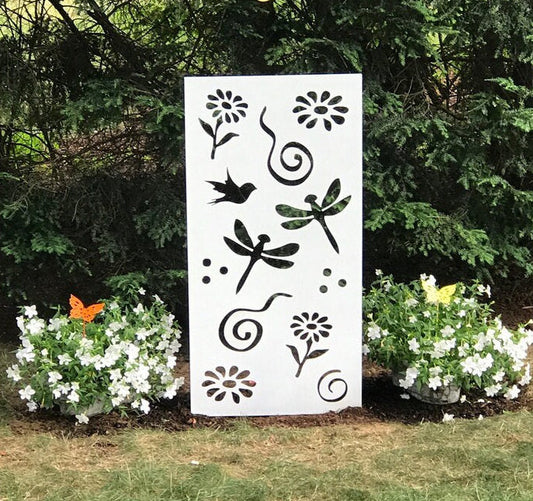 Privacy Screen Panels or Large Metal Wall Decor (46" Inch)
