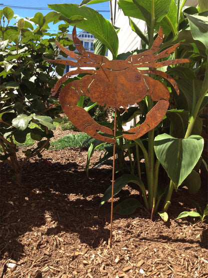 Crab Garden Stake or Wall Hanging / Garden Art