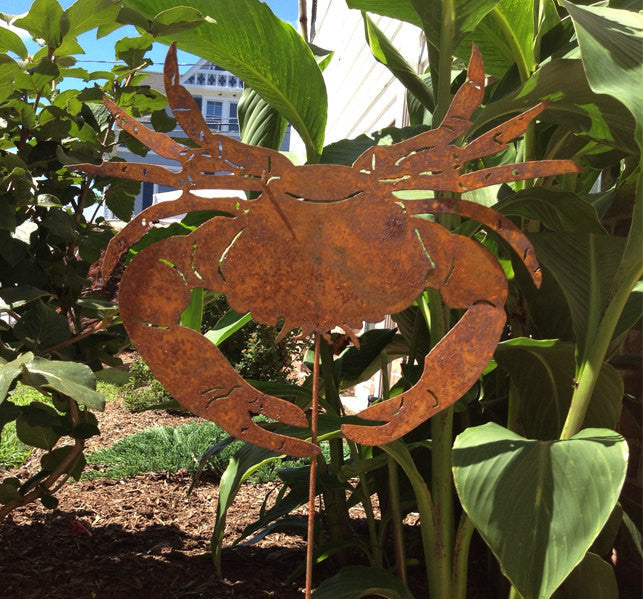 Crab Garden Stake or Wall Hanging / Garden Art