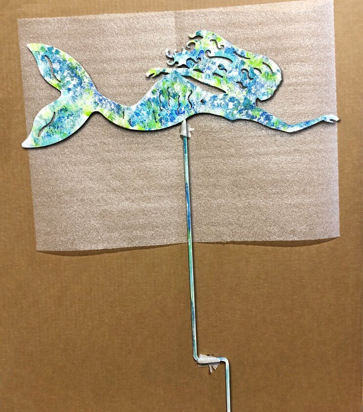Mermaid Garden Statue or Wall Art