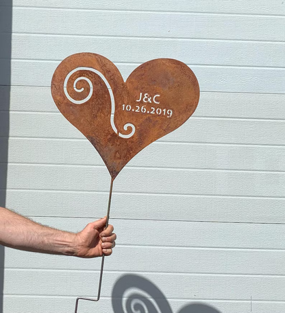 Heart Garden Stake or Wall Art