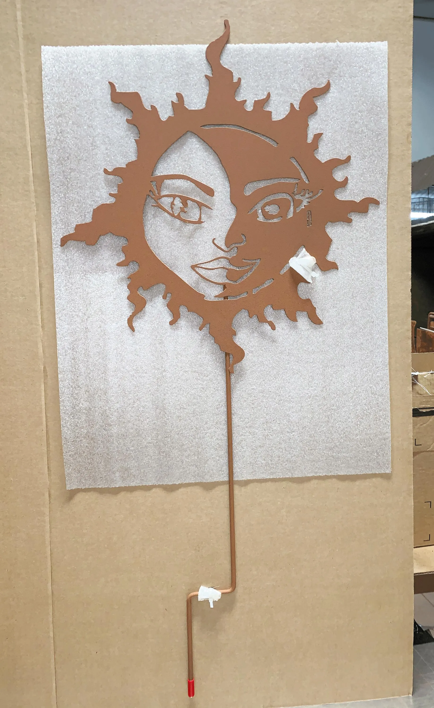 Sun Moon Garden Stake or Hanging Decoration