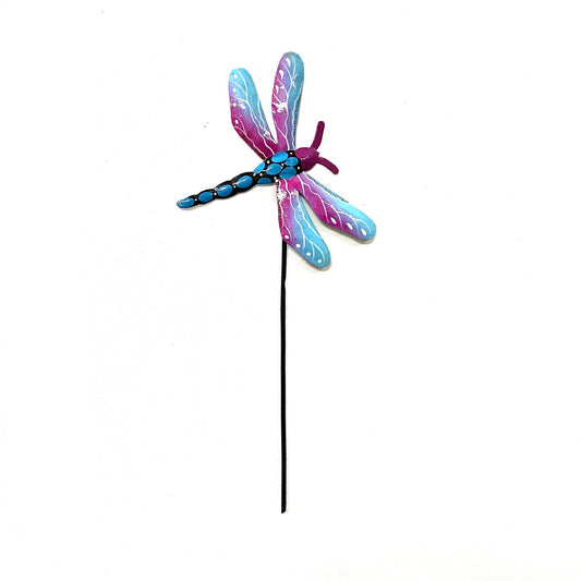 Purple Dragonfly Garden Stake