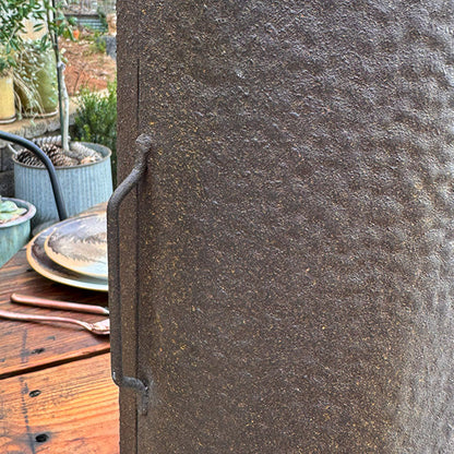 Oversized Rustic Chimney Floor Lantern