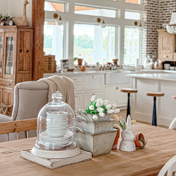 Vintage Inspired Heirloom Garden Supply Metal Planters, Set of Three