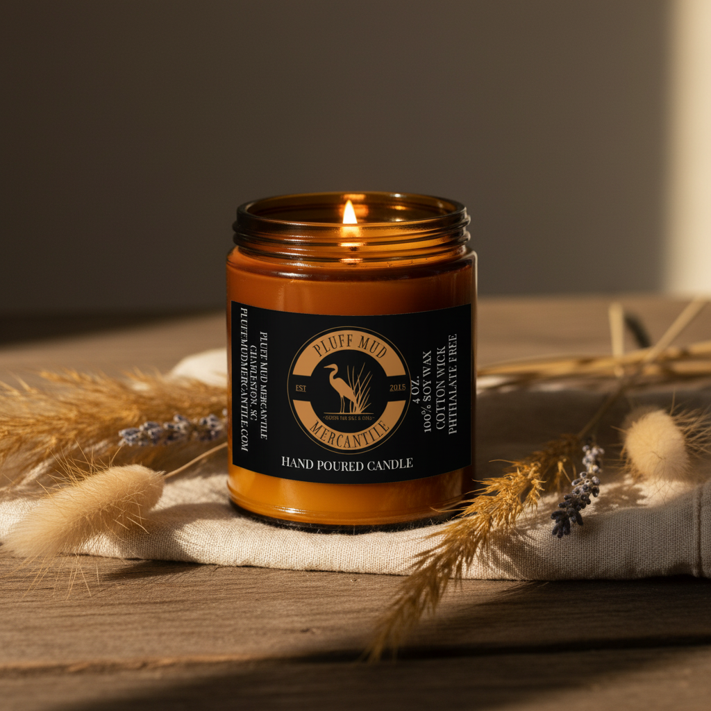 Pluff Mud 4oz Candle Lifestyle