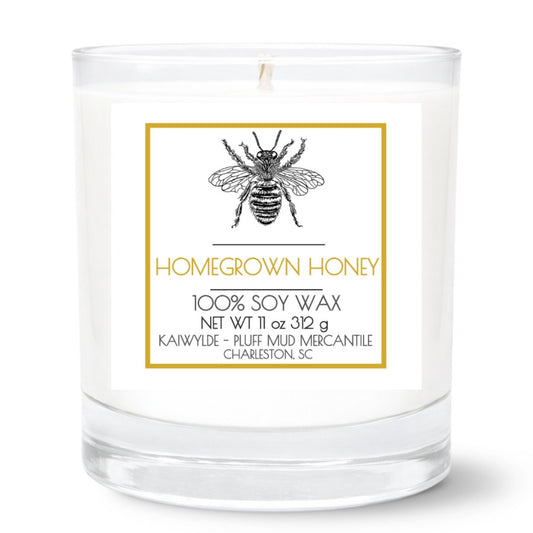 PMM_Rocks_Candle_Homegrown_Honey_2_5x2_5 11oz Clear Tumbler Candle | 2.75"x2.25" White Label