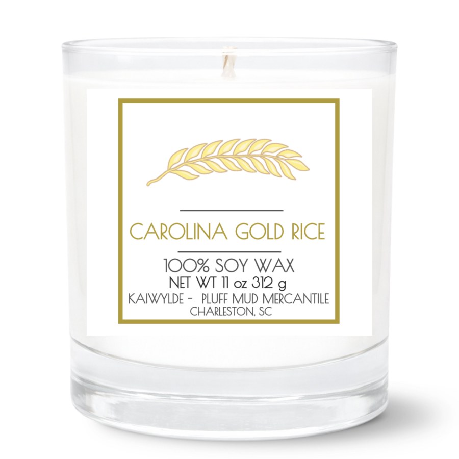 PMM_Rocks_Candle_Carolina_Gold_Rice_2_5x2_5 11oz Clear Tumbler Candle | 2.75"x2.25" White Label