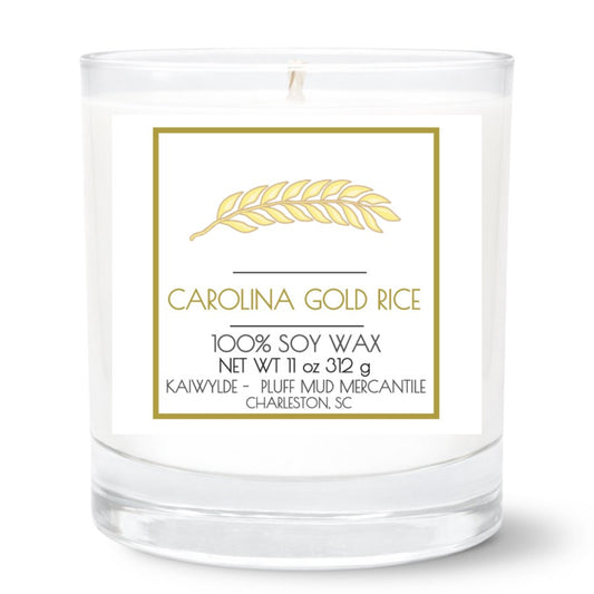 PMM_Rocks_Candle_Carolina_Gold_Rice_2_5x2_5 11oz Clear Tumbler Candle | 2.75"x2.25" White Label