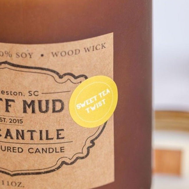 "Sweet Tea Twist" Hand Poured Soy Candle - Pluff Mud Mercantile